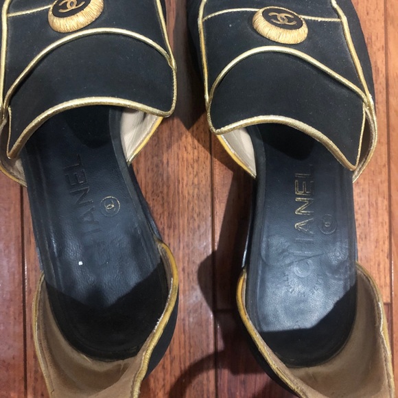 Chanel Runway Ankle Strap Fabric Loafers 38 - Picture 5 of 10